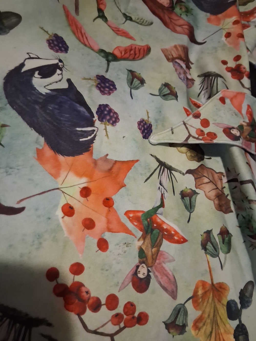 Lindy Bop Dawn Woodland Fairy Print Swing Dress. - Picture 9 of 12